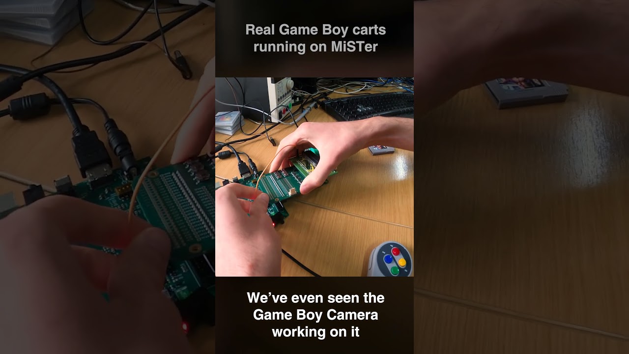 Real Game Boy carts running on #MiSTer FPGA thanks to Multisystem2
