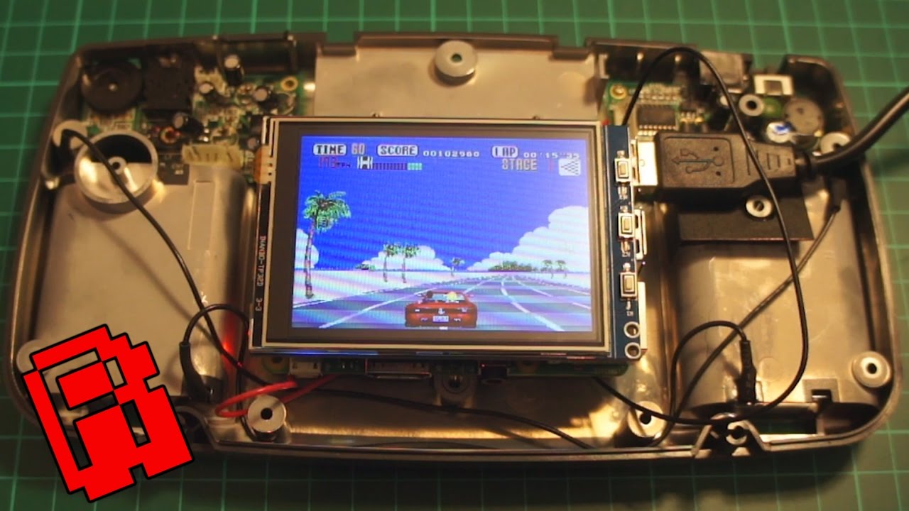 Sega Game Gear Power Board to Raspberry Pi